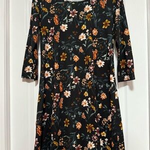 Nine Britton Multicolor Floral Long Sleeve Dress